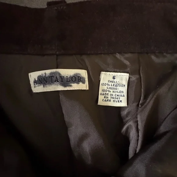 Brown Suede A-Line Skirt - Picture 13 of 13